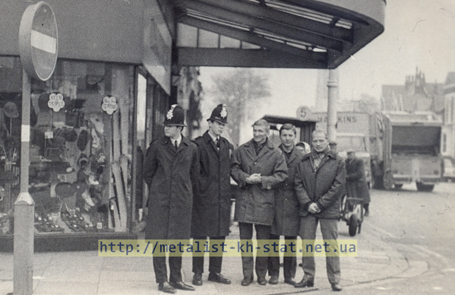 Аристов, Панков и Зайцев на улицах Лондона. 1970 год